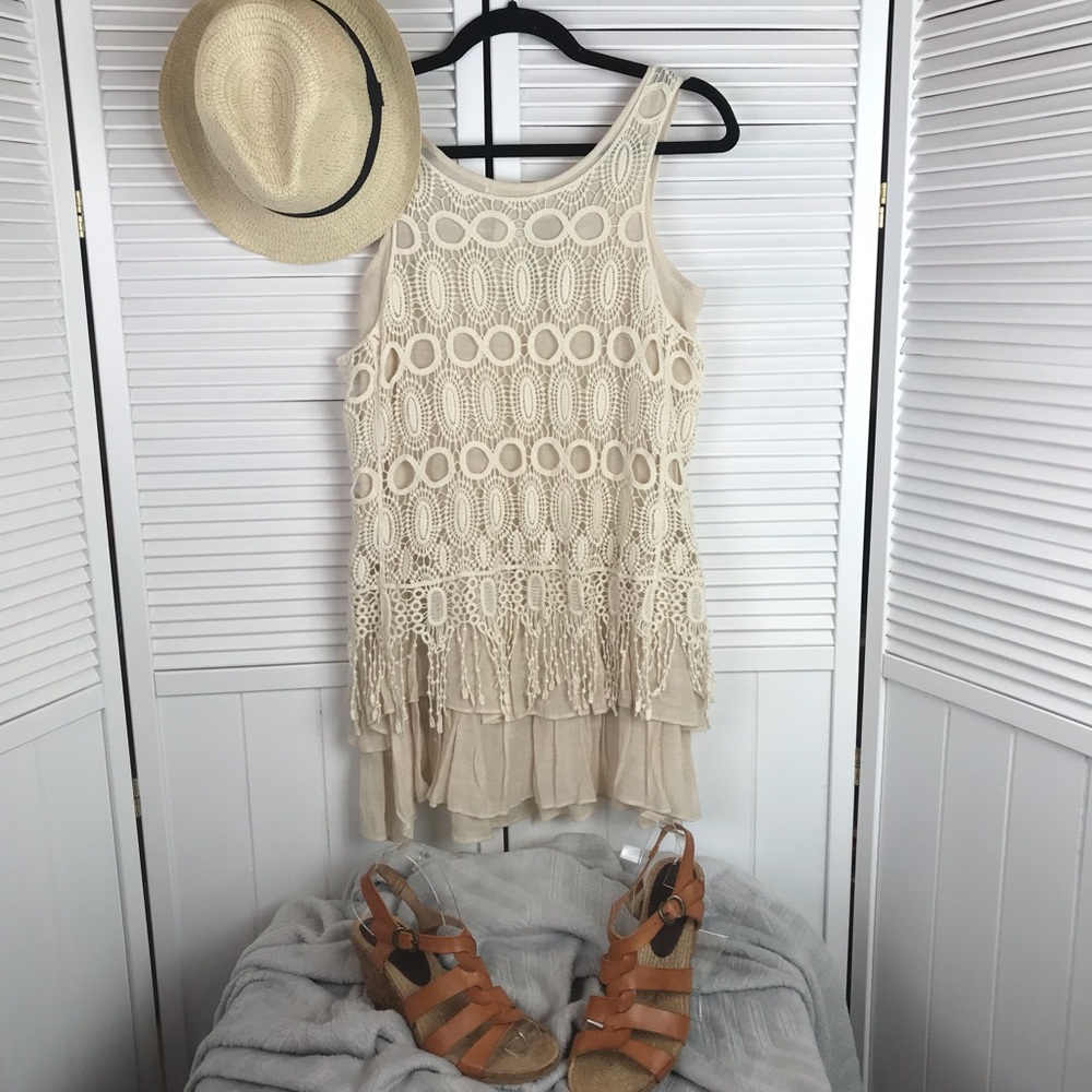 Crochet Tank in Ivory